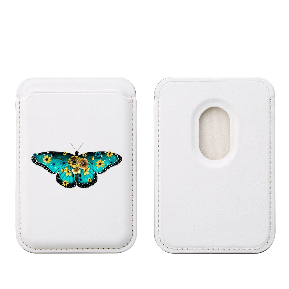 Butterfly V MagSafe Wallet- White