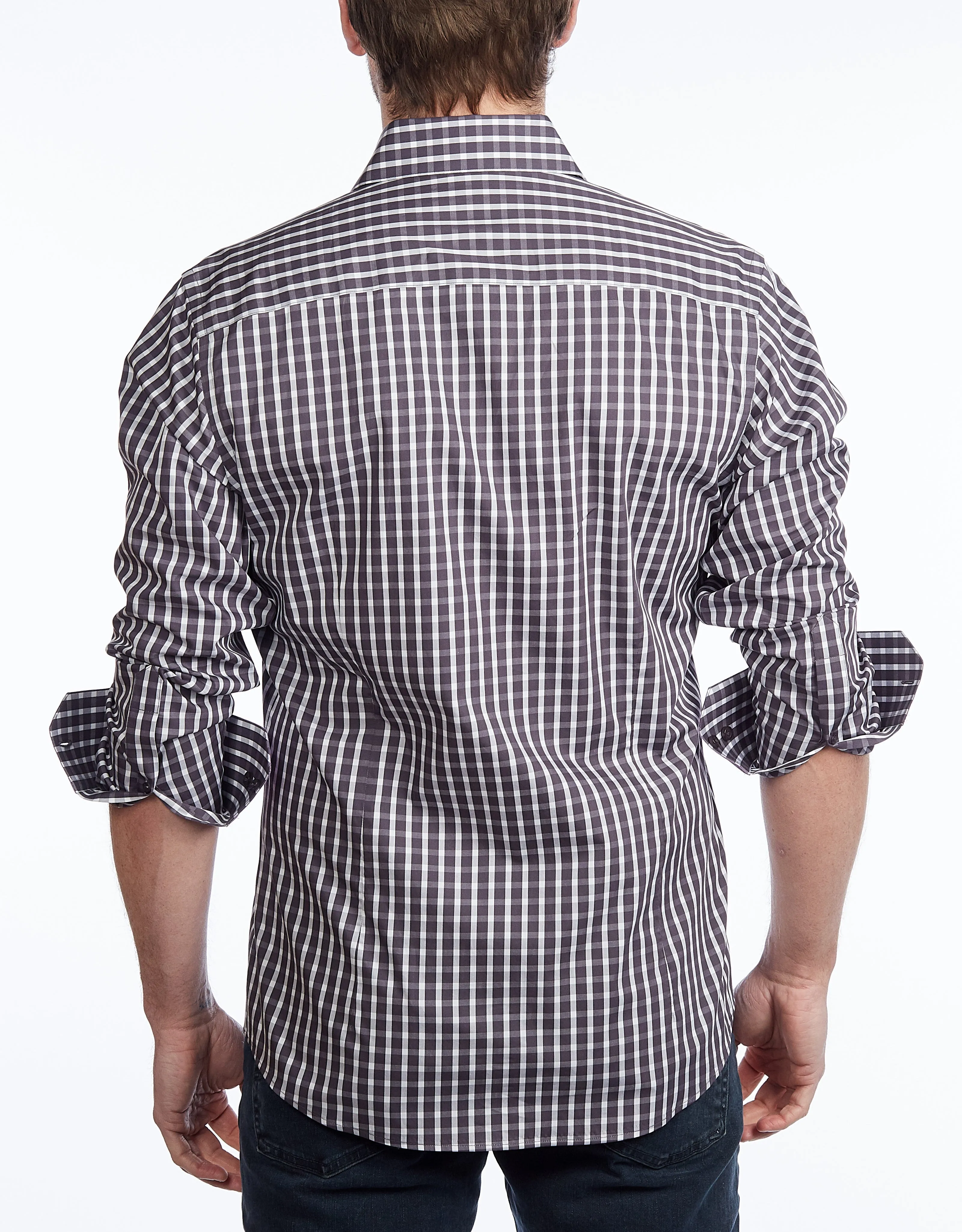 Button-Up Shirt // -  Contemporary Fit - Contrast trimming - final sale