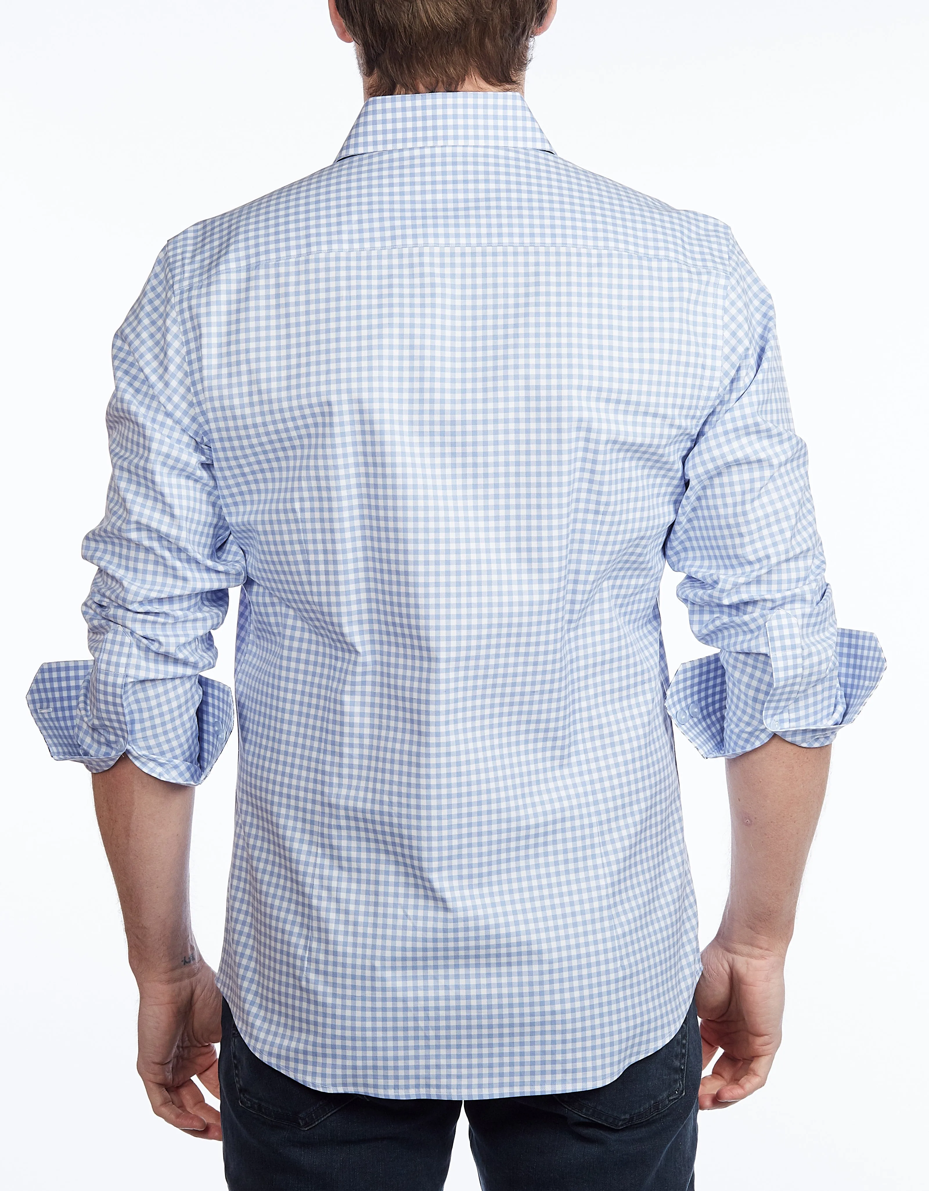 Button-Up Shirt // -  Contemporary Fit - Contrast trimming - final sale