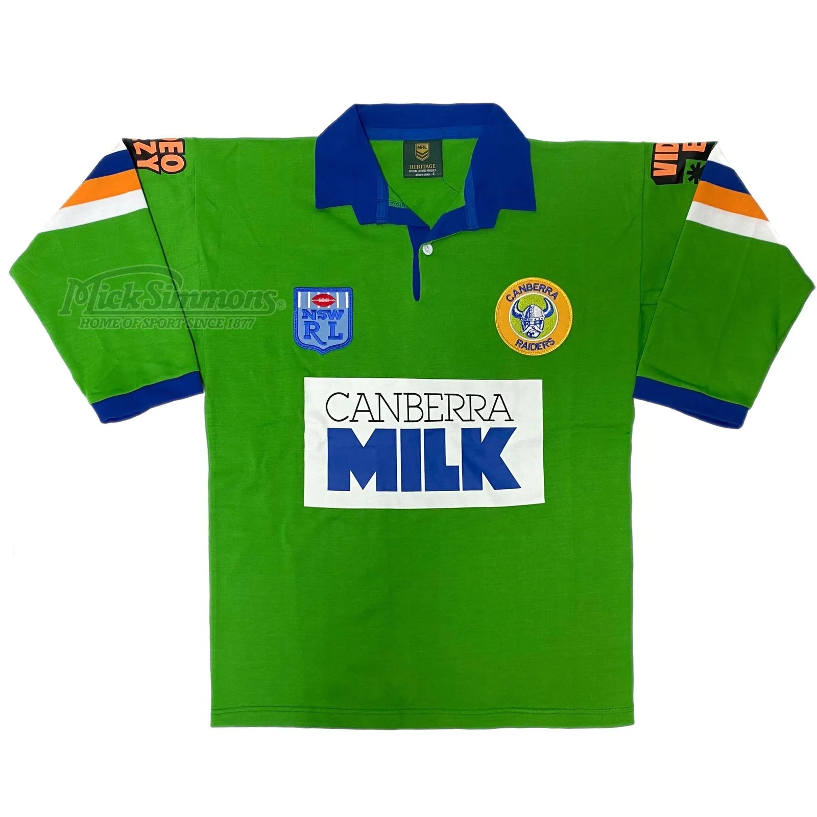 Canberra Raiders 1994 NRL Vintage Retro Heritage Rugby League Jersey Guernsey