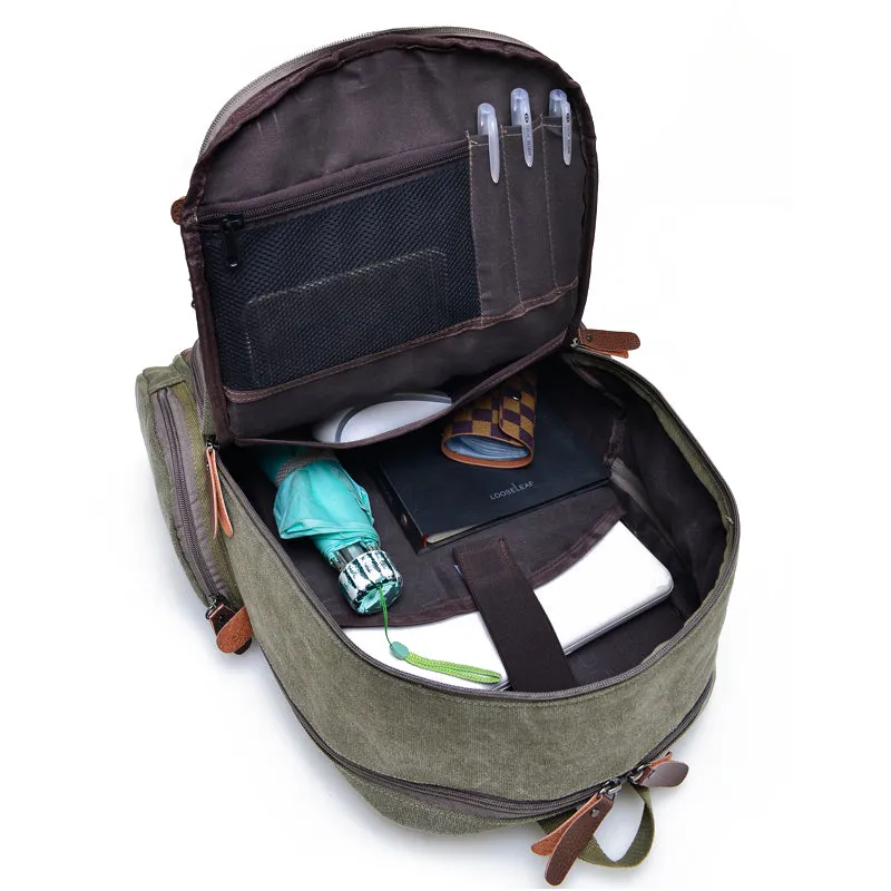 Canvas Laptop Backpack 16" | Travel Canvas Backpack