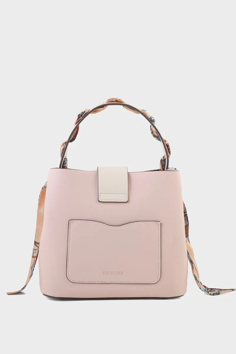 Casual Bucket Hand Bags BH0006-Nude Pink