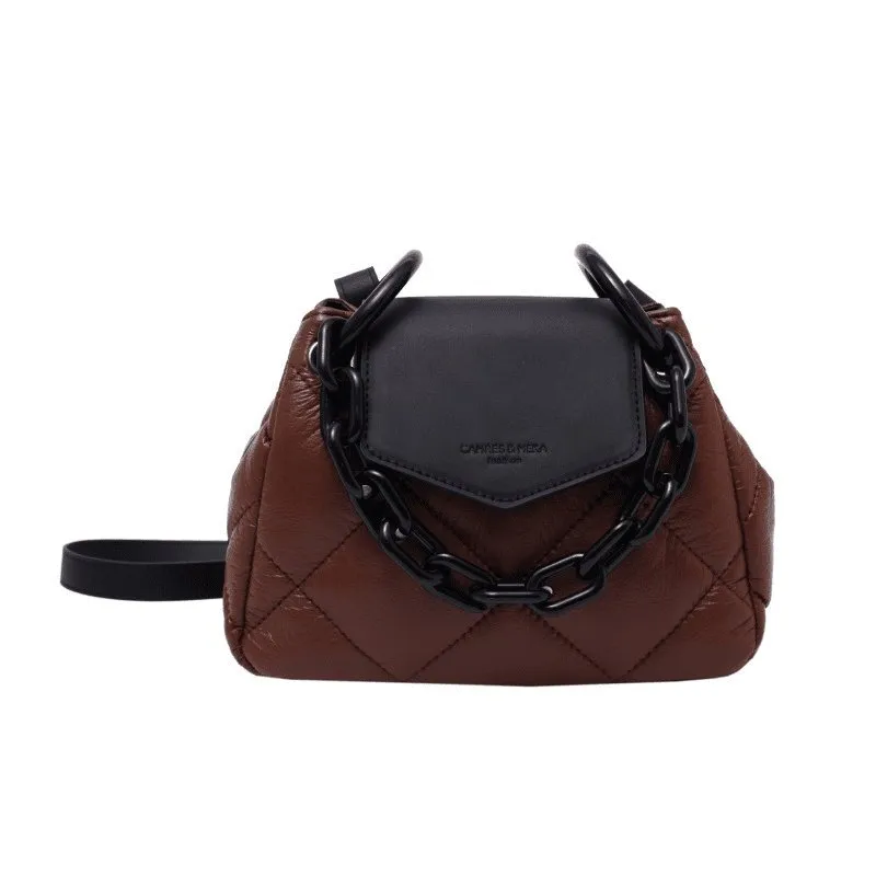 Casual Vintage Rhombus Stitching Fashion Flap Crossbody Bag