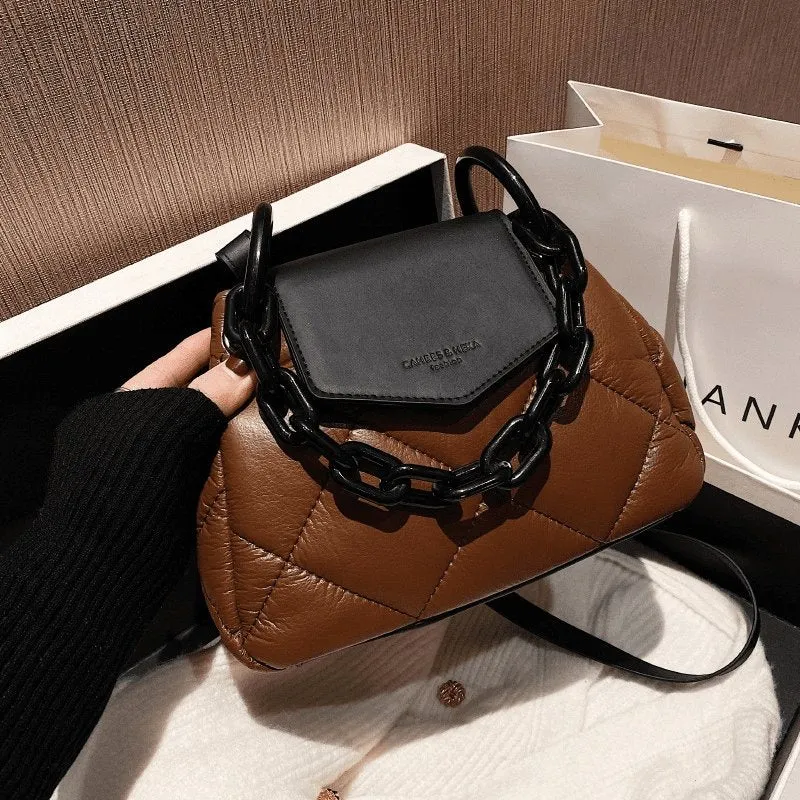 Casual Vintage Rhombus Stitching Fashion Flap Crossbody Bag