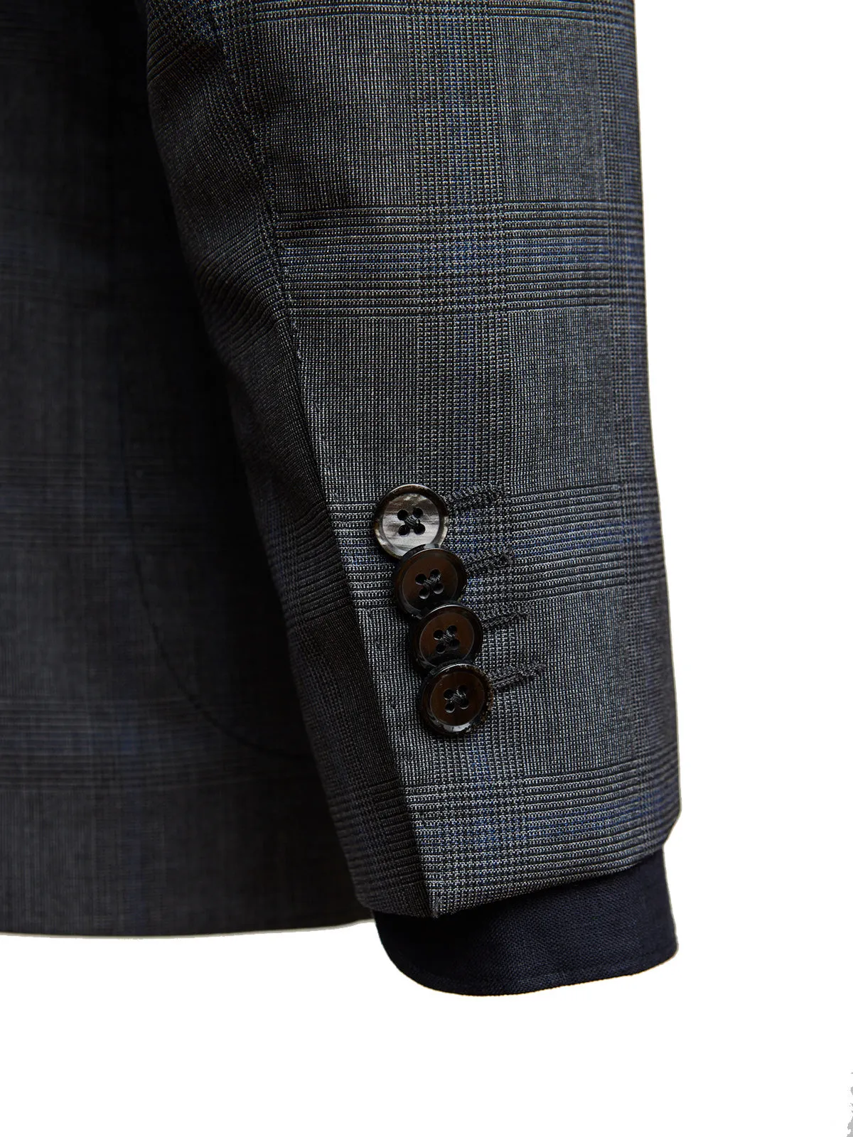 Charcoal Glen Check Wool Suit