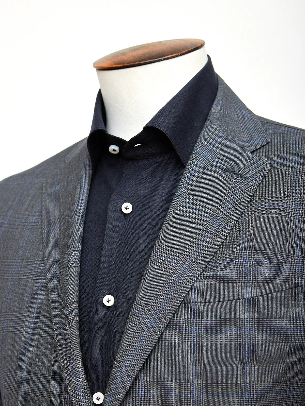 Charcoal Glen Check Wool Suit