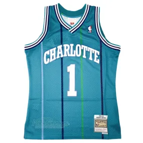 Charlotte Hornets Muggsy Bogues 1992-93 Hardwood Classics Swingman NBA Road Jersey by Mitchell & Ness