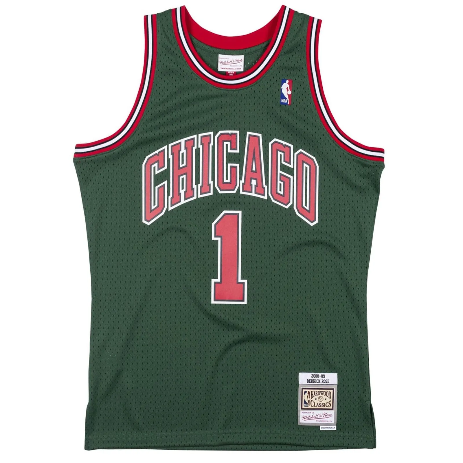 Chicago Bulls 1 Derrick Rose 2008-09 Hardwood Classics Swingman Alternate Jersey by Mitchell & Ness METAL