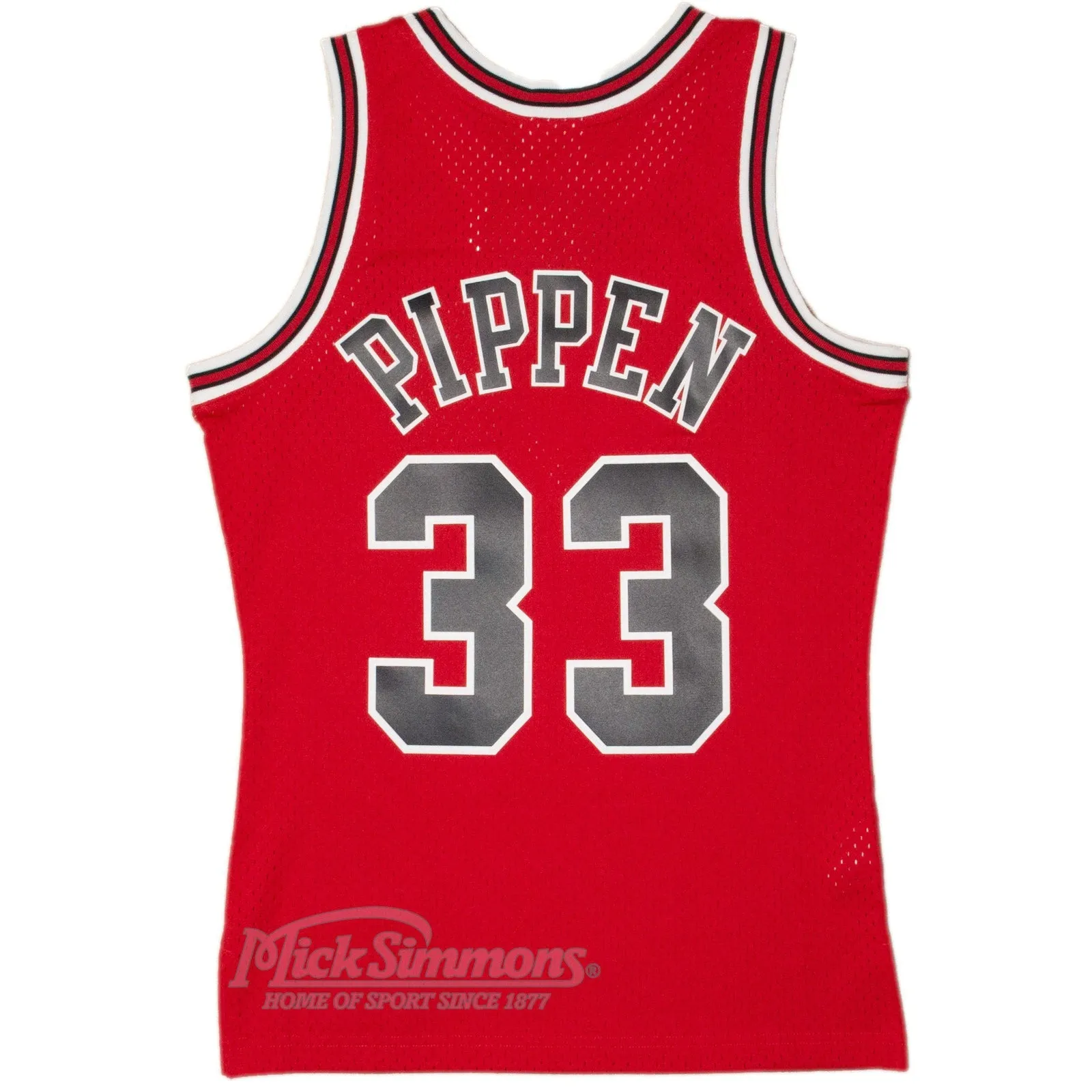 Chicago Bulls Scottie Pippen 33 Road 1997-98 NBA Hardwood Classics Swingman Jersey by Mitchell & Ness - Red