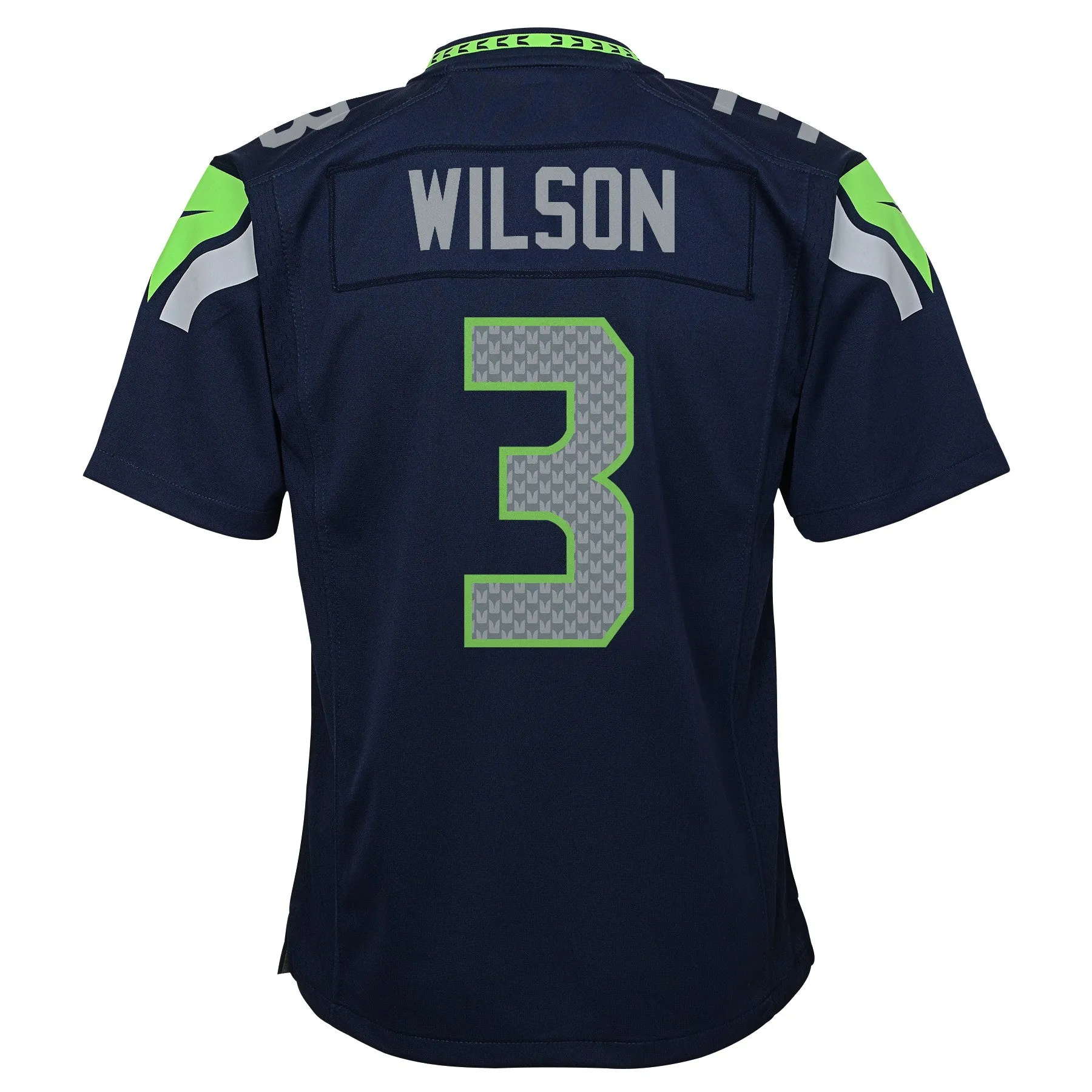 Child Nike Russell Wilson Navy Blue Seattle Seahawks Game NFL Home Football Jersey