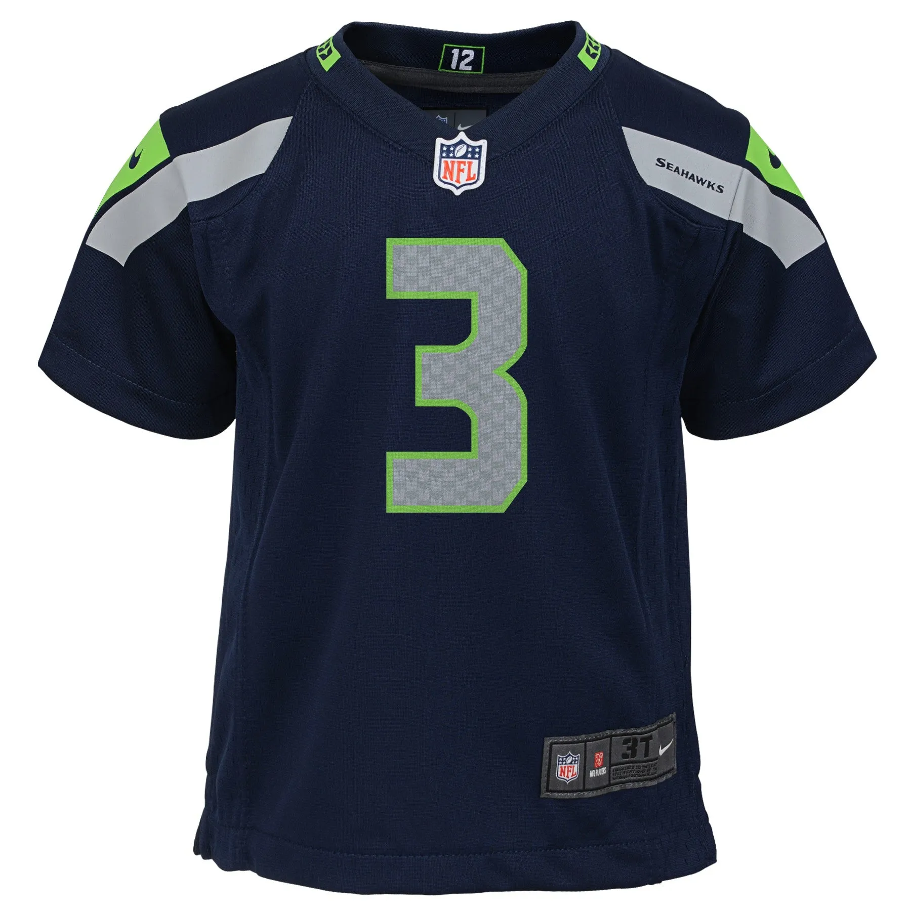 Child Nike Russell Wilson Navy Blue Seattle Seahawks Game NFL Home Football Jersey