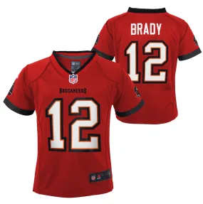 Child Nike Tom Brady Red Tampa Bay Buccaneers Game NFL Home Football Jersey