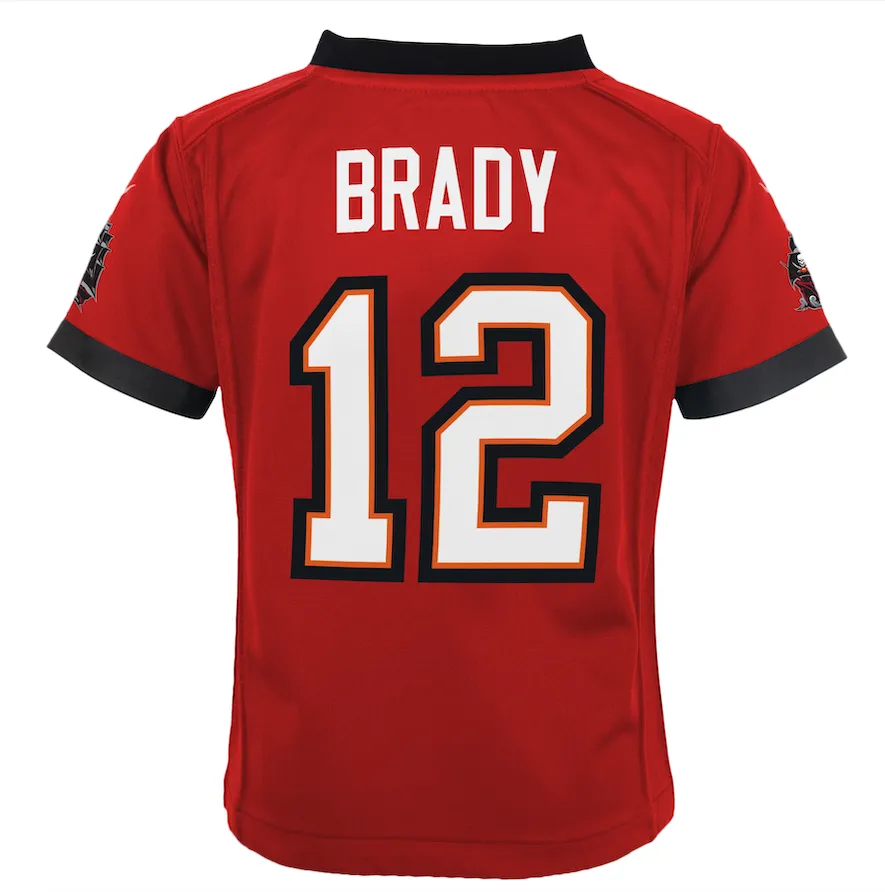 Child Nike Tom Brady Red Tampa Bay Buccaneers Game NFL Home Football Jersey