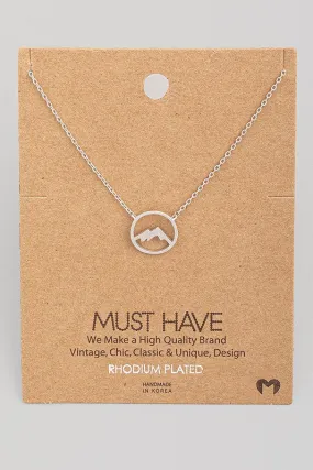 Circle Mountain Must Have Necklace