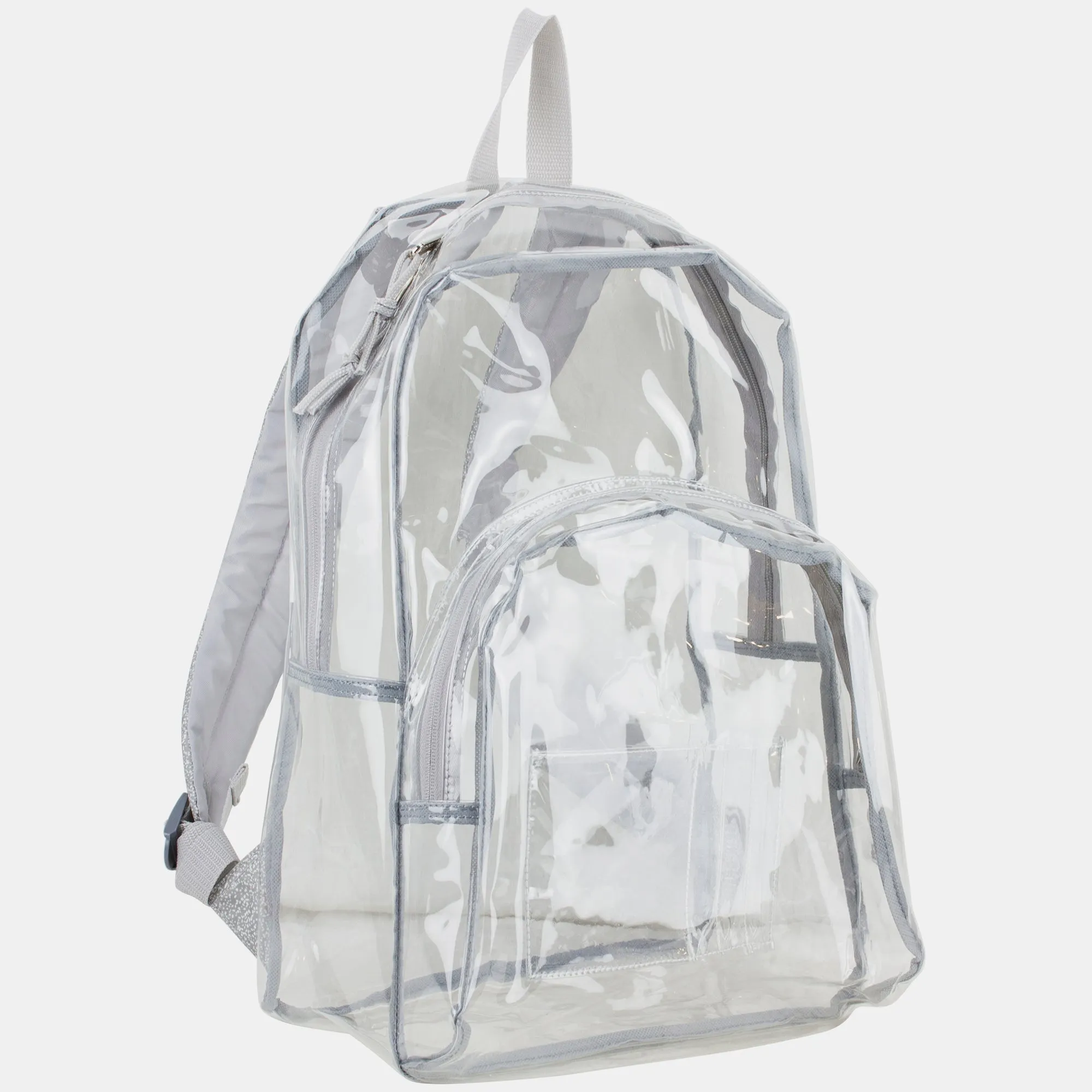 Clear Dome Backpack with Colorful Adjustable Padded Straps