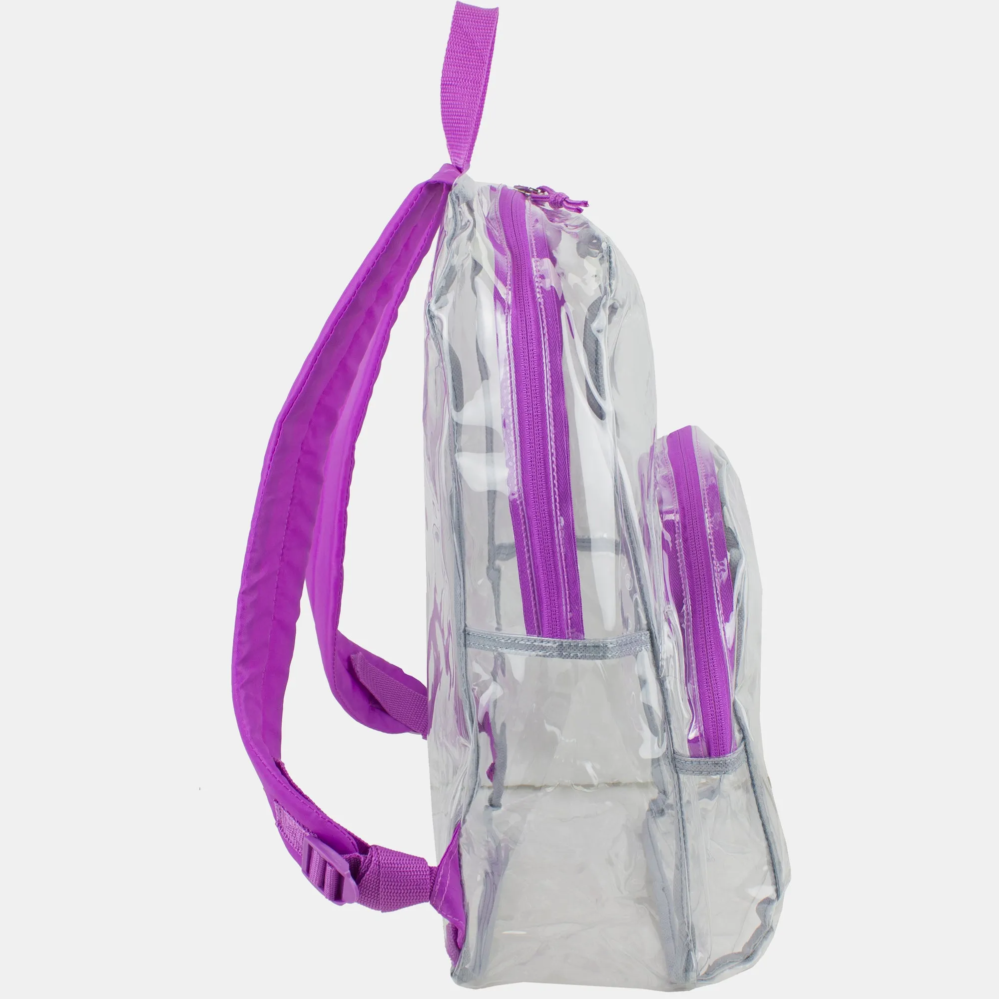 Clear Dome Backpack with Colorful Adjustable Padded Straps