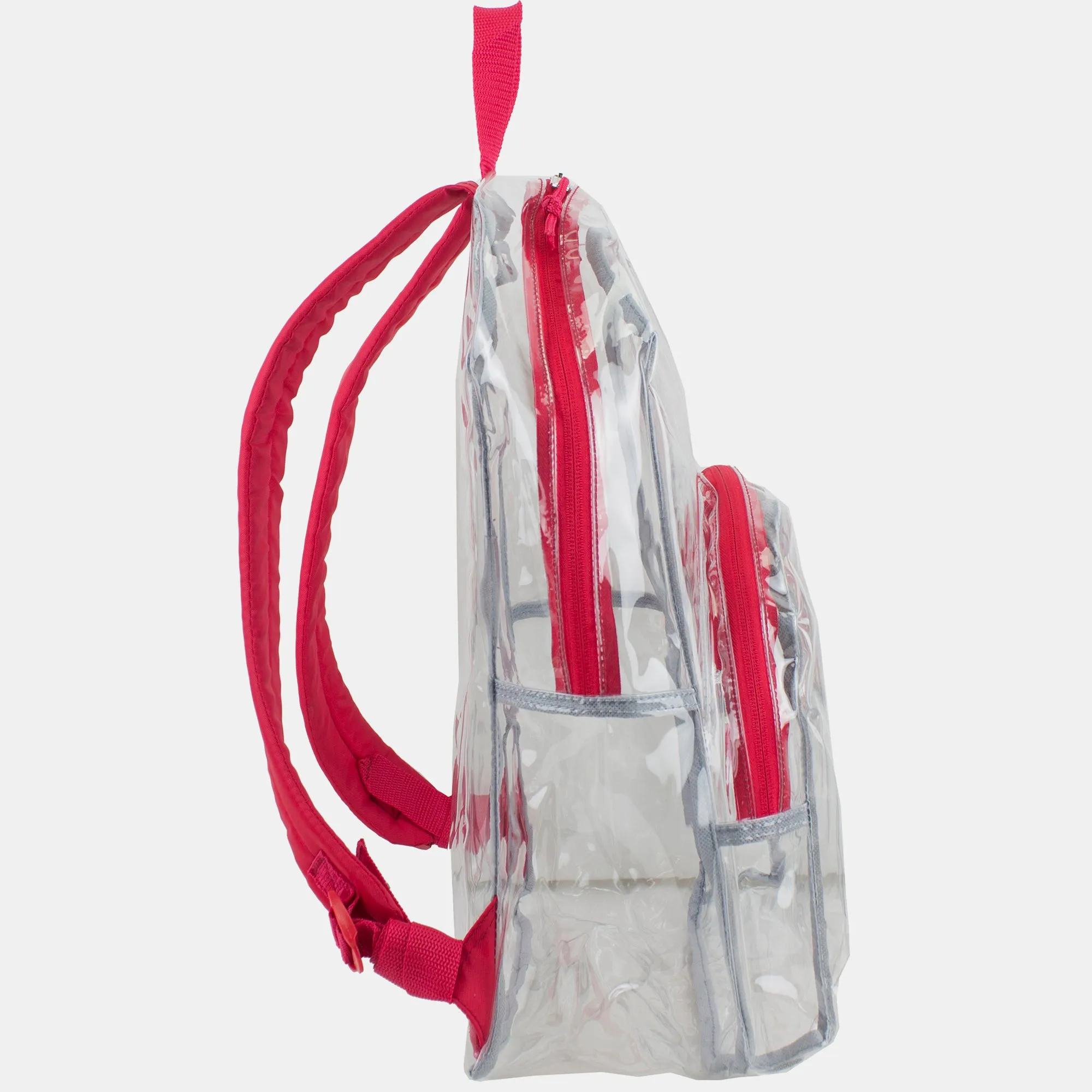 Clear Dome Backpack with Colorful Adjustable Padded Straps