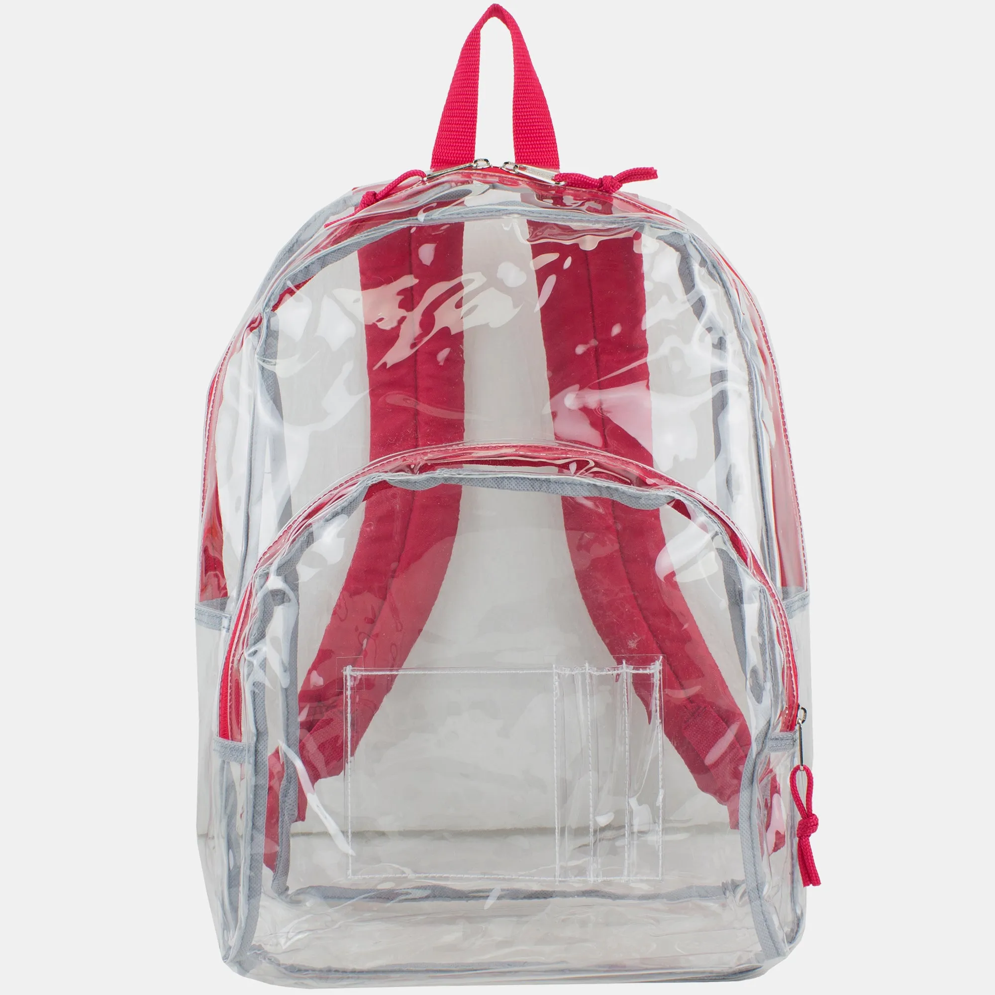 Clear Dome Backpack with Colorful Adjustable Padded Straps