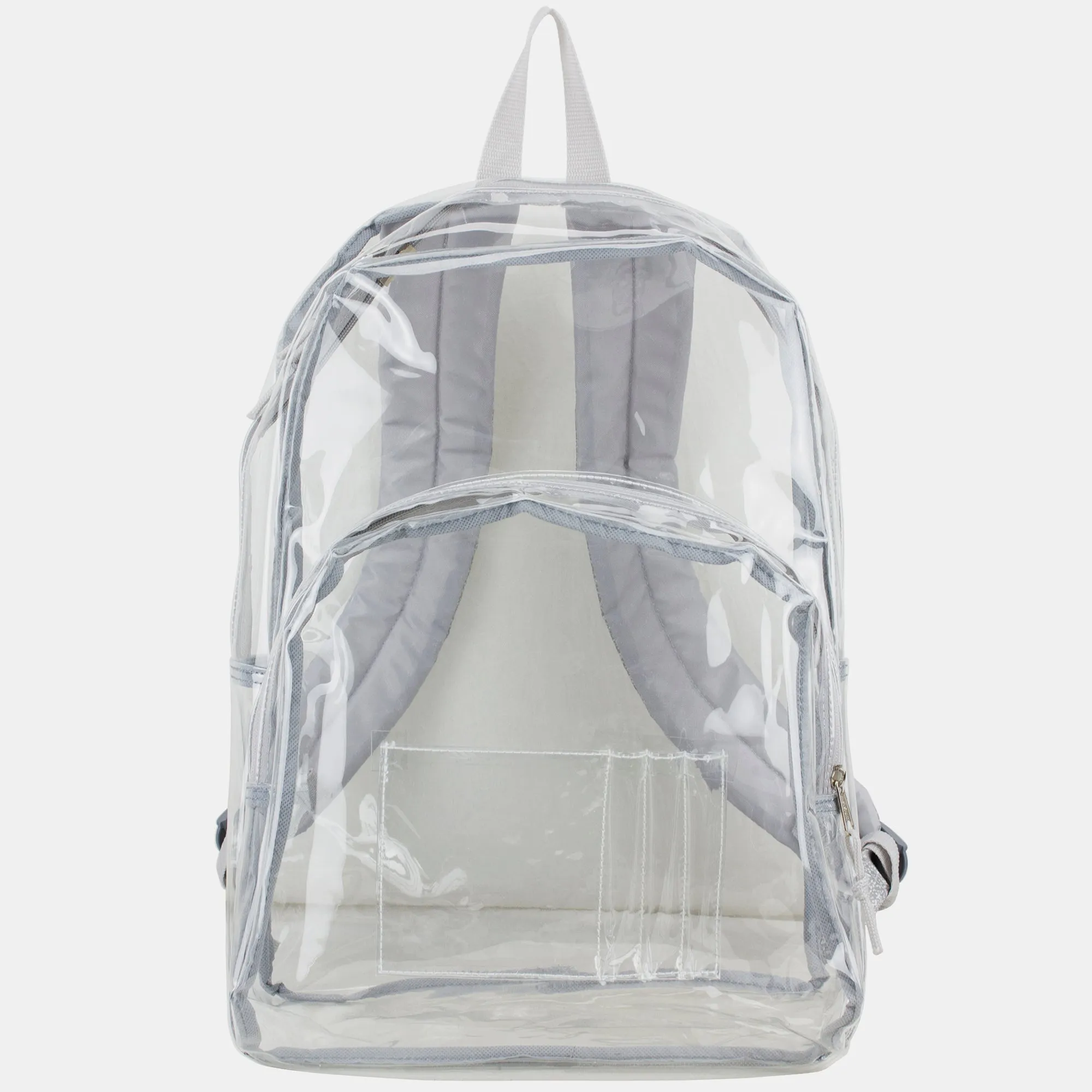 Clear Dome Backpack with Colorful Adjustable Padded Straps