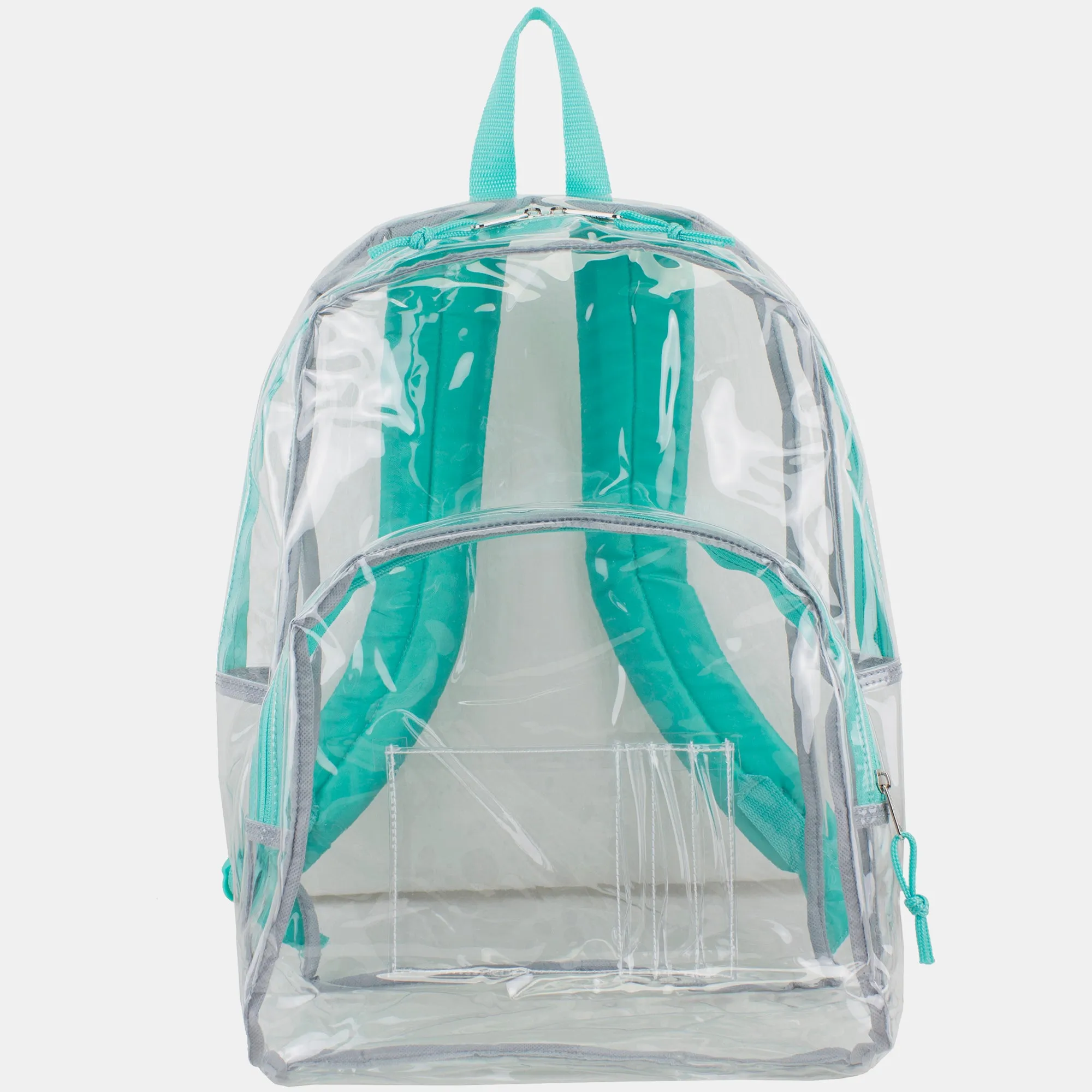 Clear Dome Backpack with Colorful Adjustable Padded Straps