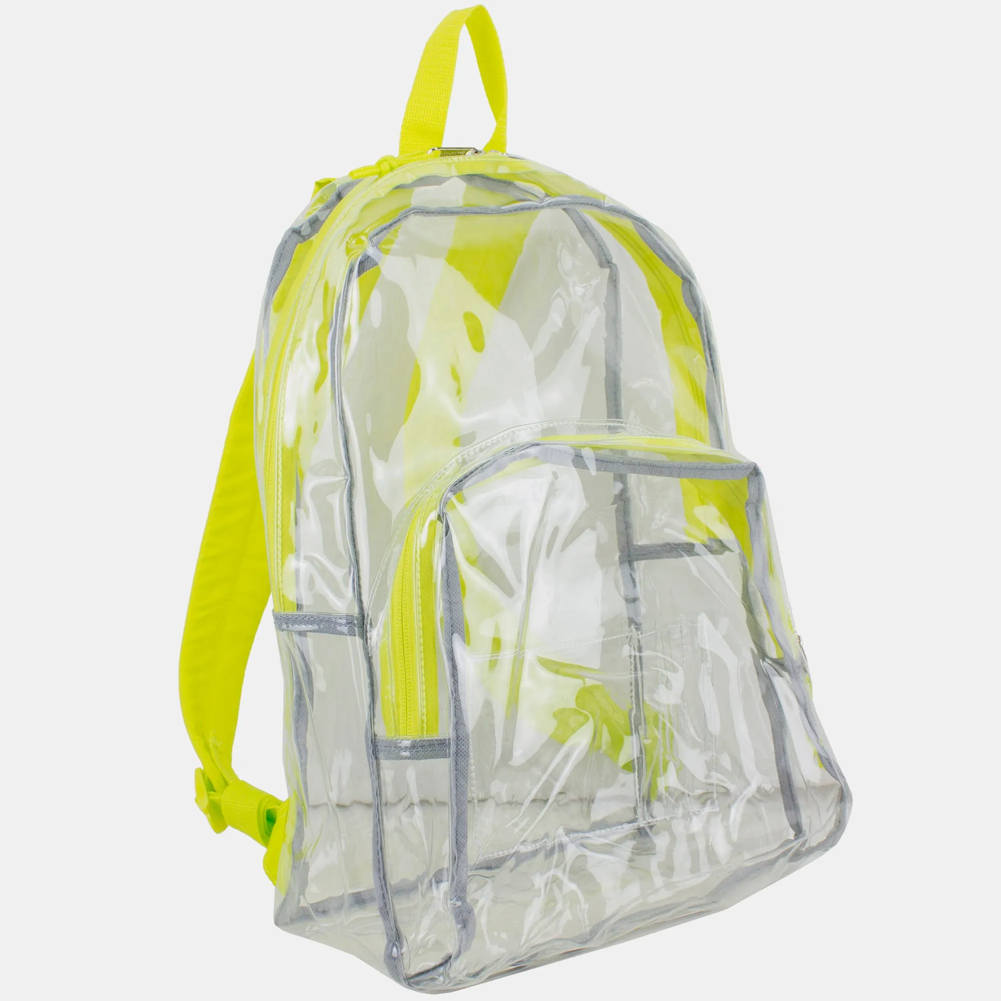 Clear Dome Backpack with Colorful Adjustable Padded Straps