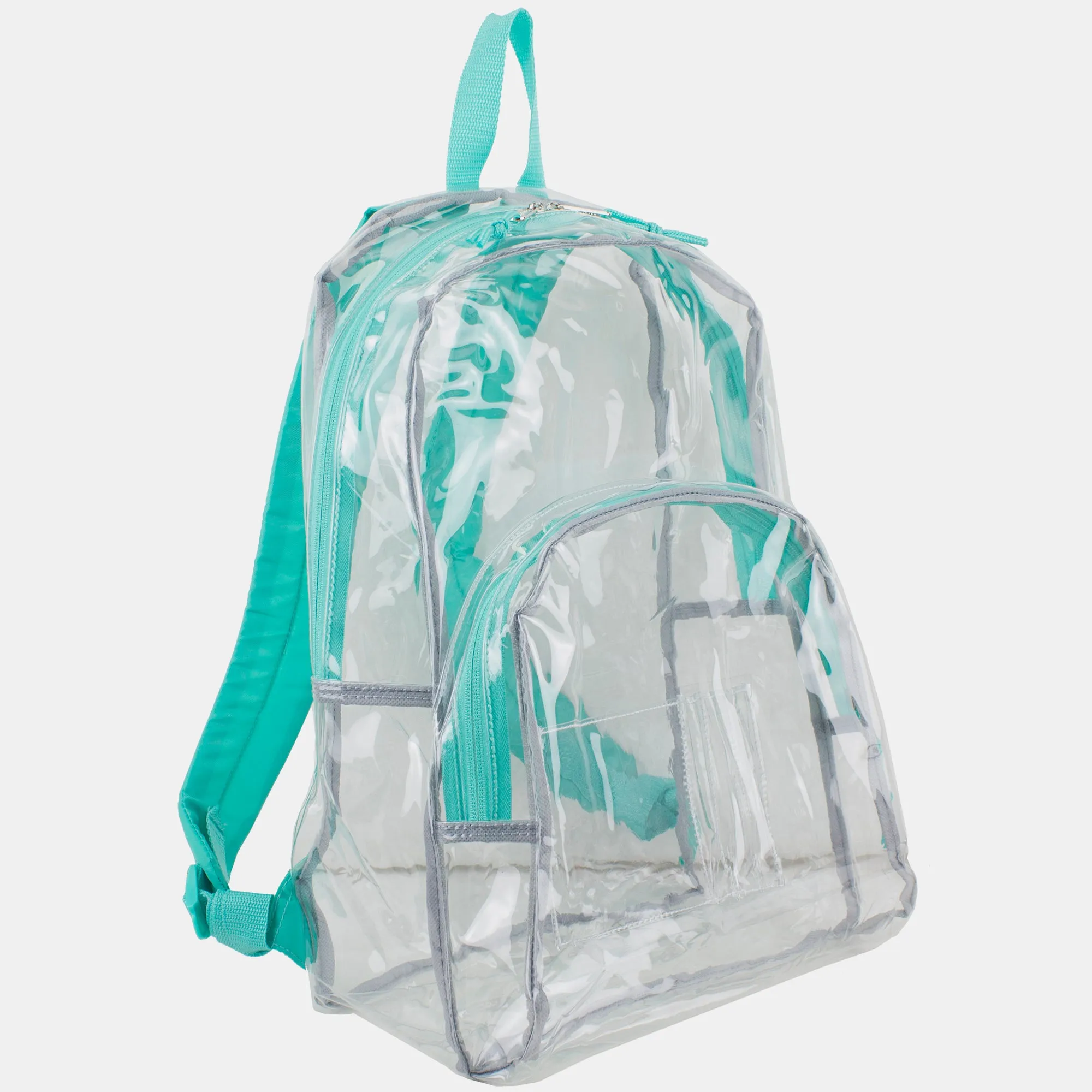 Clear Dome Backpack with Colorful Adjustable Padded Straps