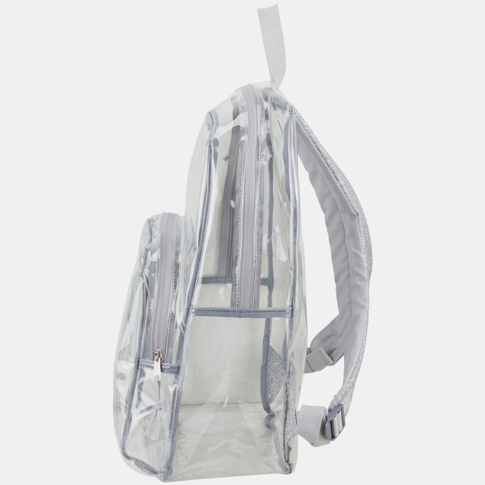 Clear Dome Backpack with Colorful Adjustable Padded Straps