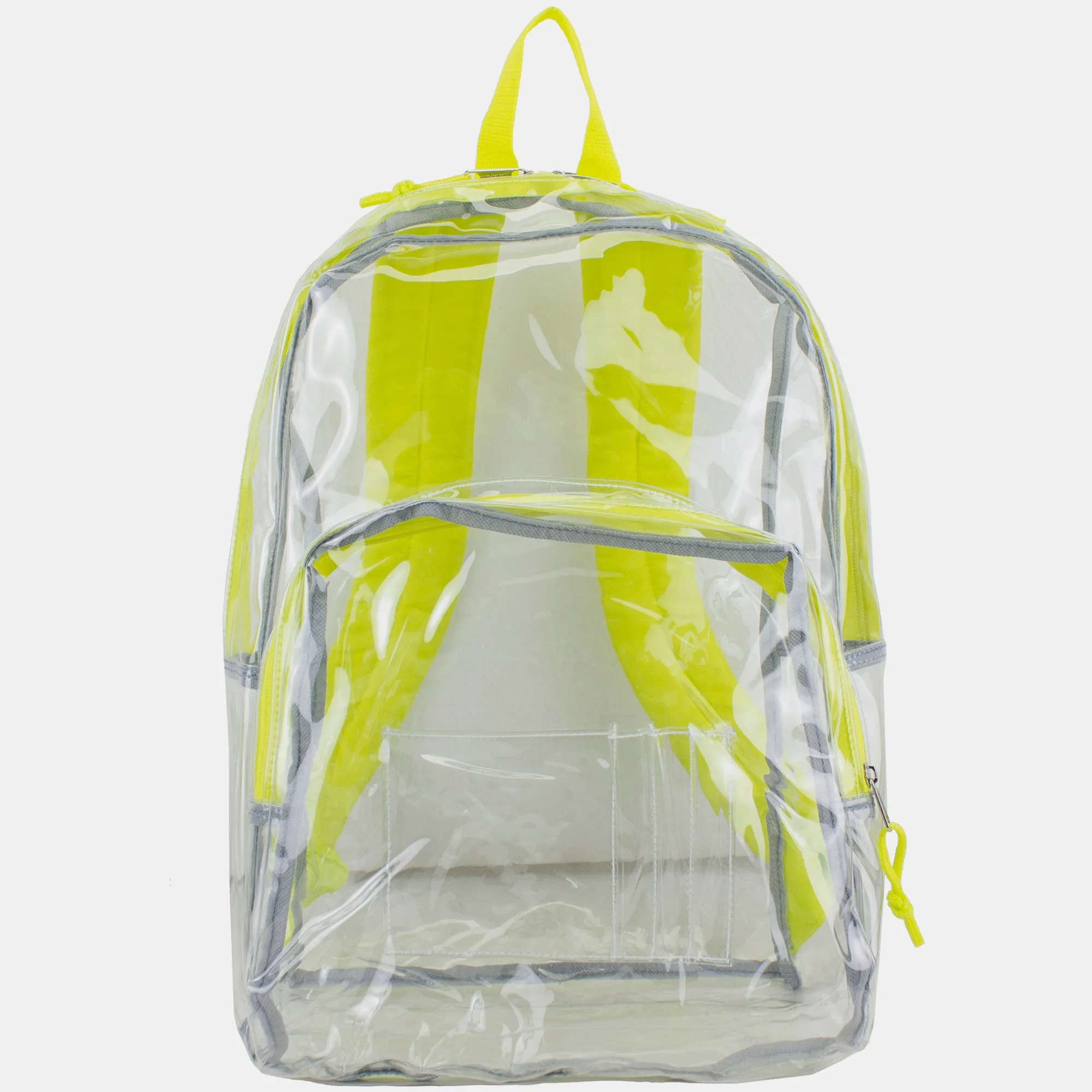 Clear Dome Backpack with Colorful Adjustable Padded Straps