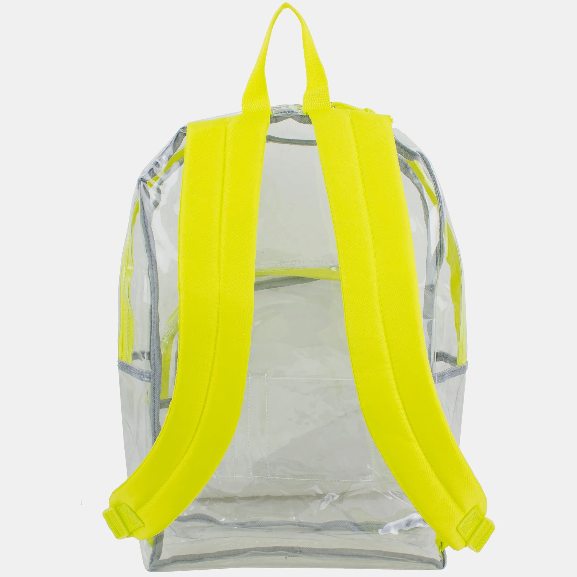 Clear Dome Backpack with Colorful Adjustable Padded Straps