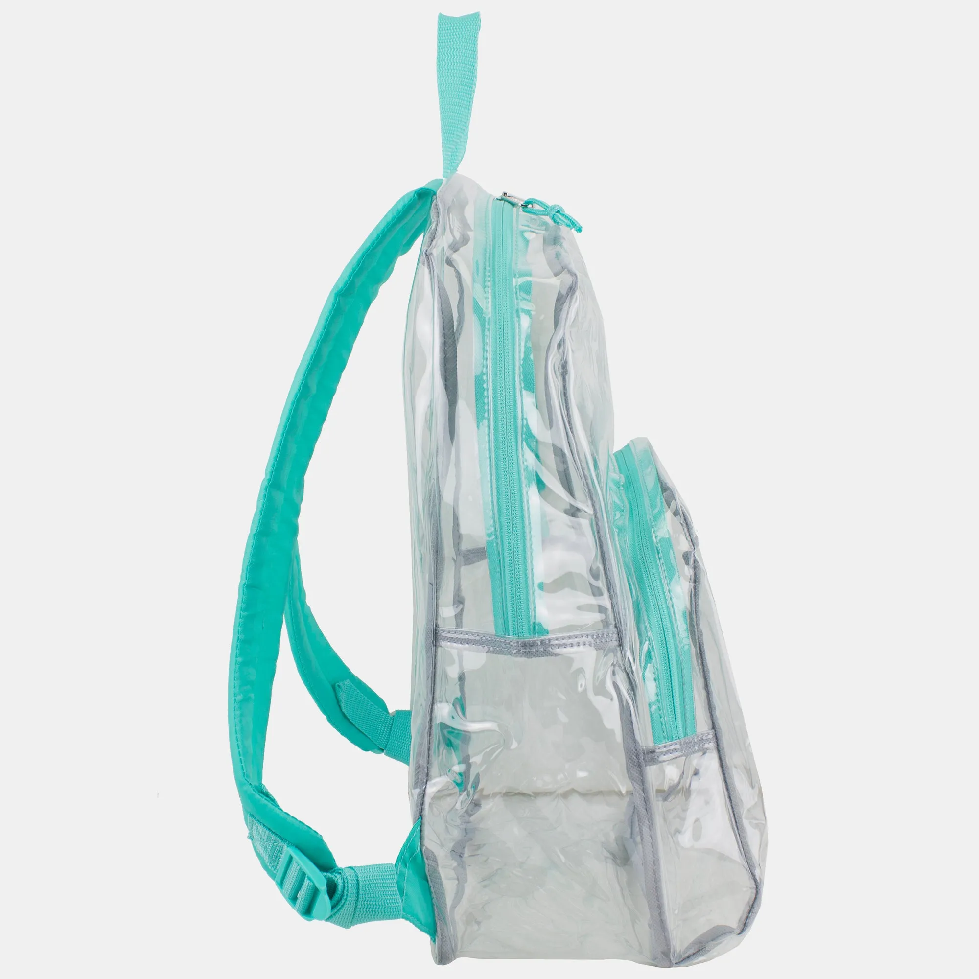 Clear Dome Backpack with Colorful Adjustable Padded Straps