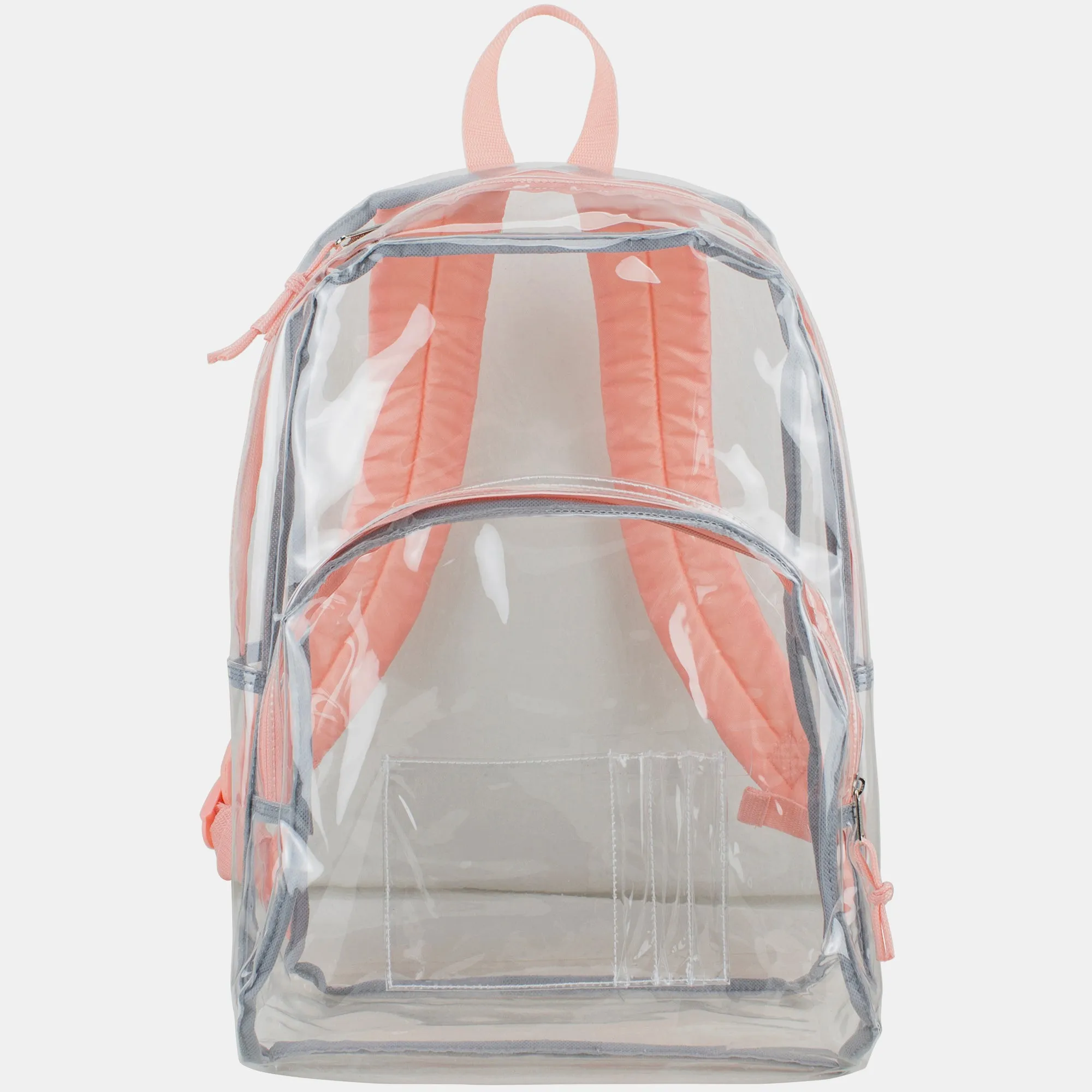 Clear Dome Backpack with Colorful Adjustable Padded Straps