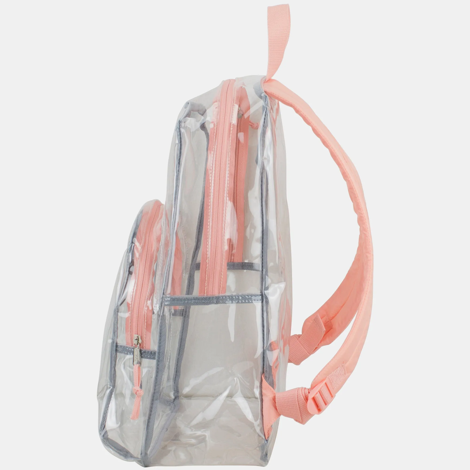 Clear Dome Backpack with Colorful Adjustable Padded Straps