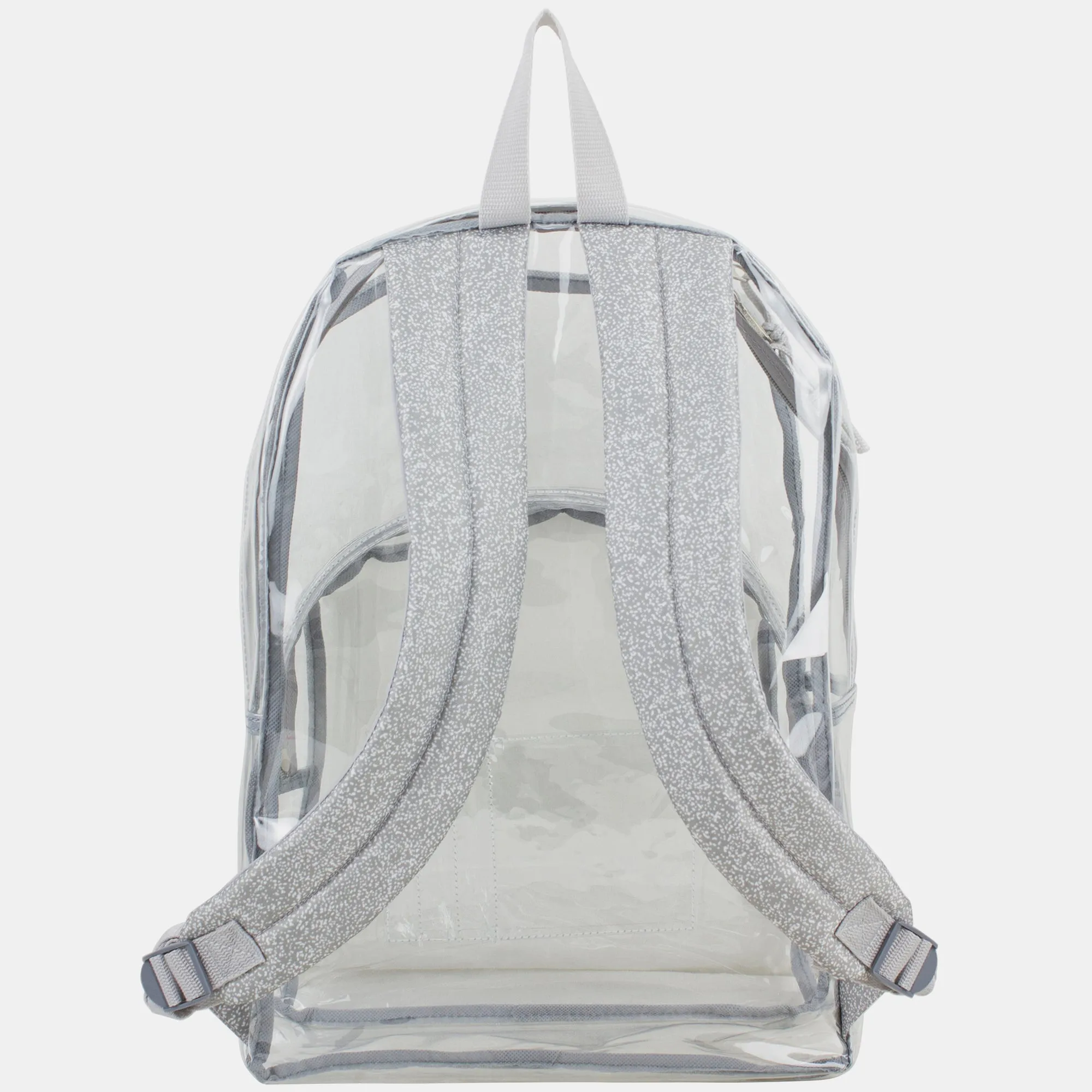 Clear Dome Backpack with Colorful Adjustable Padded Straps