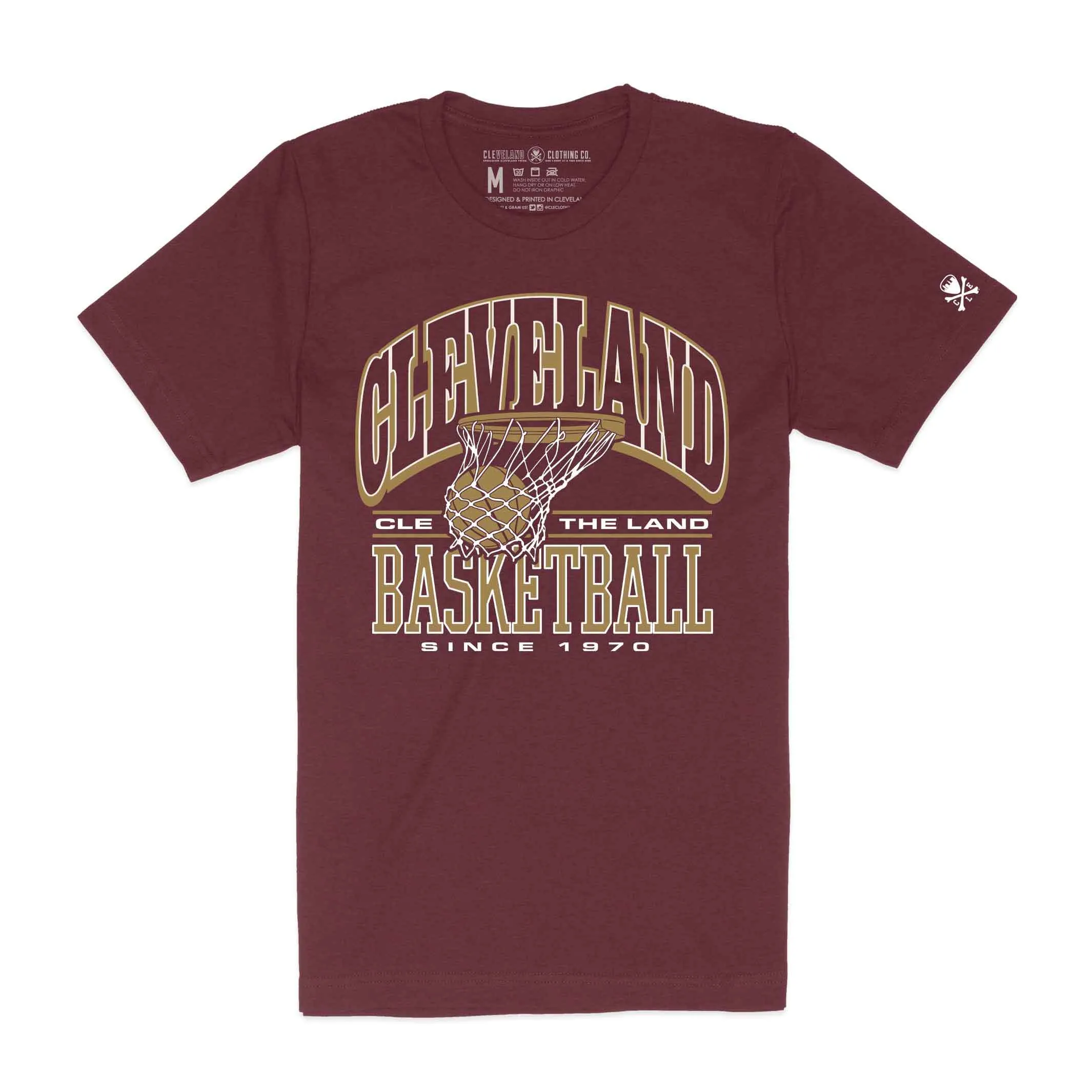 Cleveland Basketball Arch - Unisex Crew T-Shirt