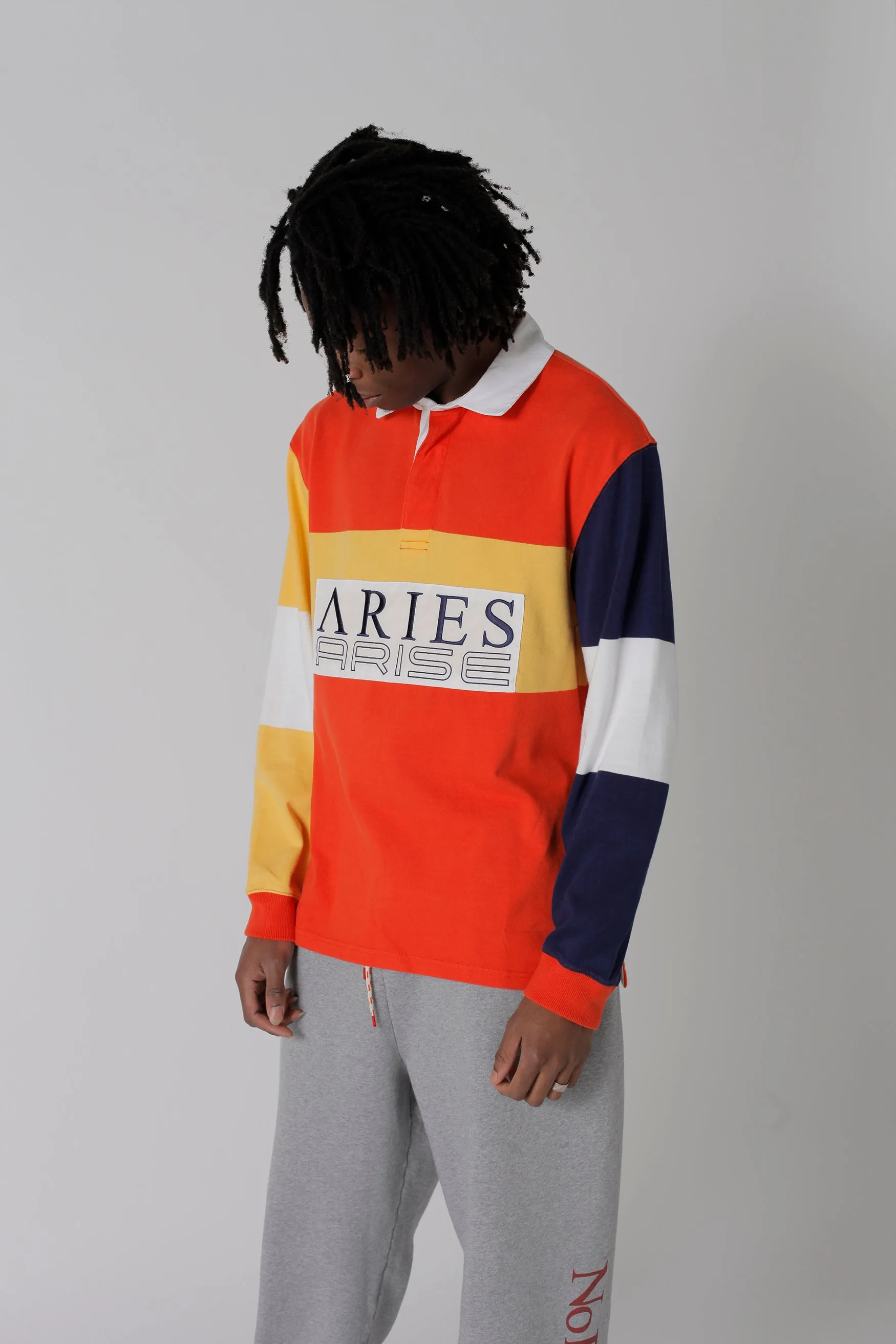 Colour-Blocked Rugby Shirt