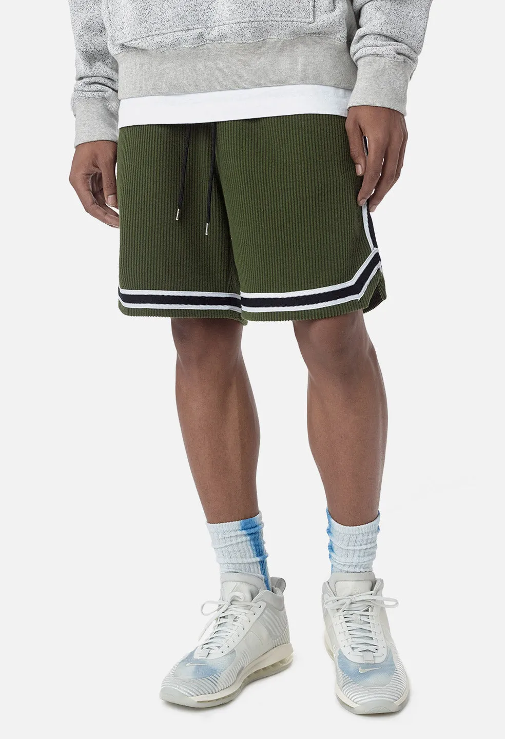 Corduroy Game Shorts / Olive