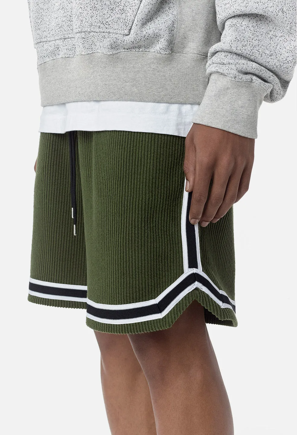 Corduroy Game Shorts / Olive