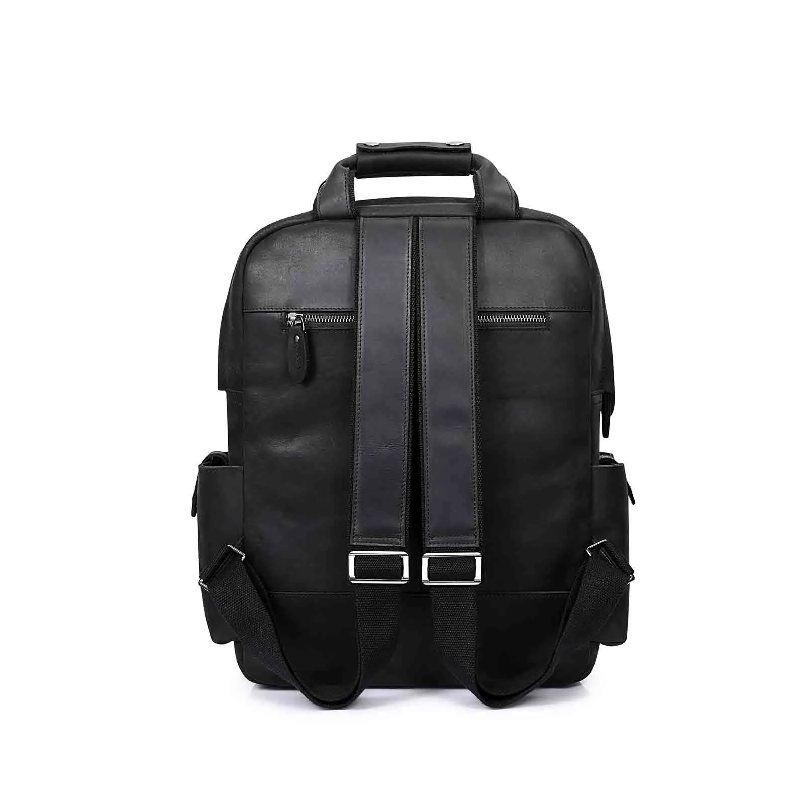 Crazy Horse Genuine Leather Travel Backpack for Men