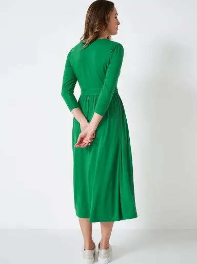 Crew Clothing - Wrap Jersey Dress - Green