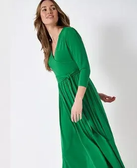 Crew Clothing - Wrap Jersey Dress - Green