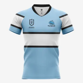 Cronulla Sharks Men's Home Supporter Jersey NRL Rugby League by Burley Sekem