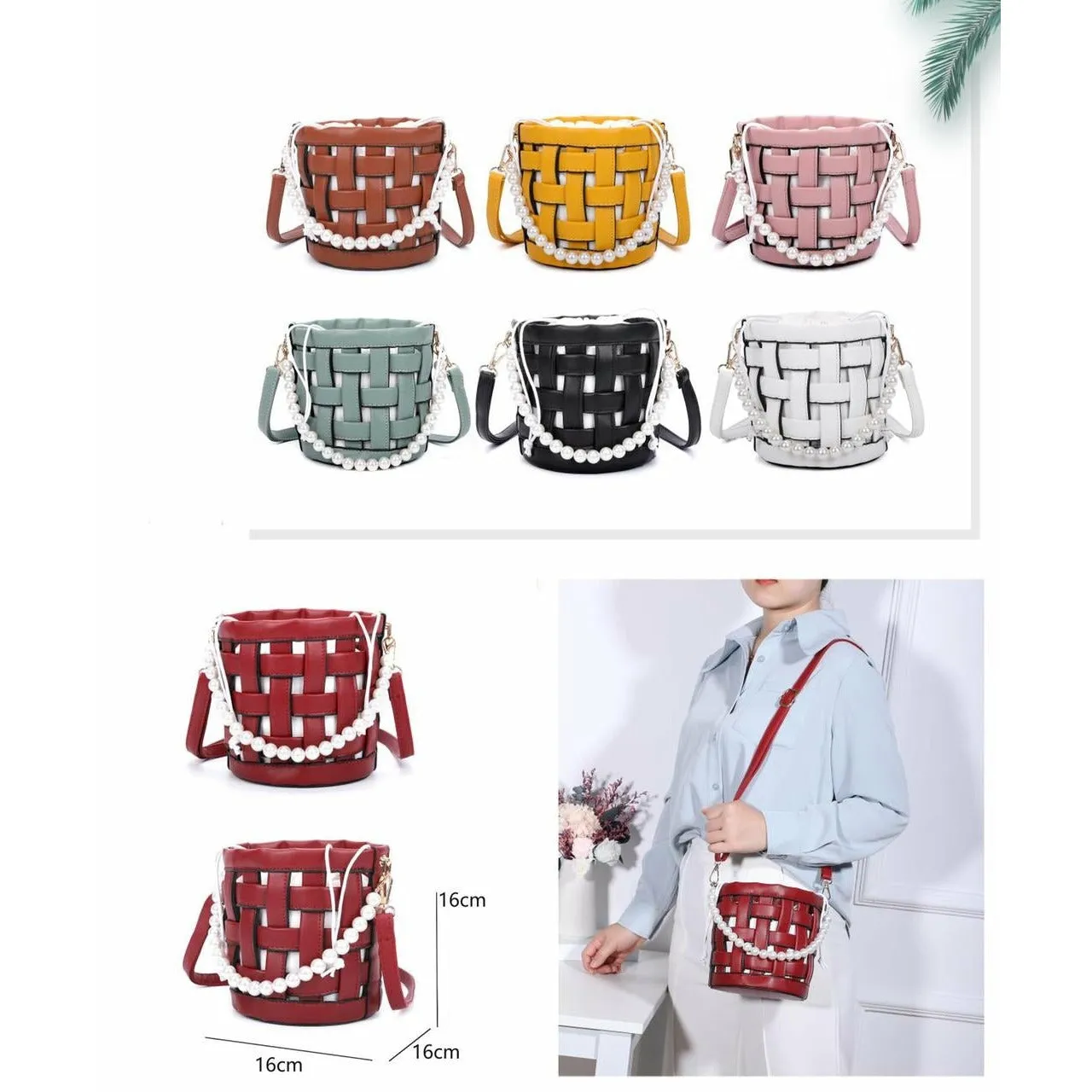 Cross-body Portable Bucket Shoulder Bag