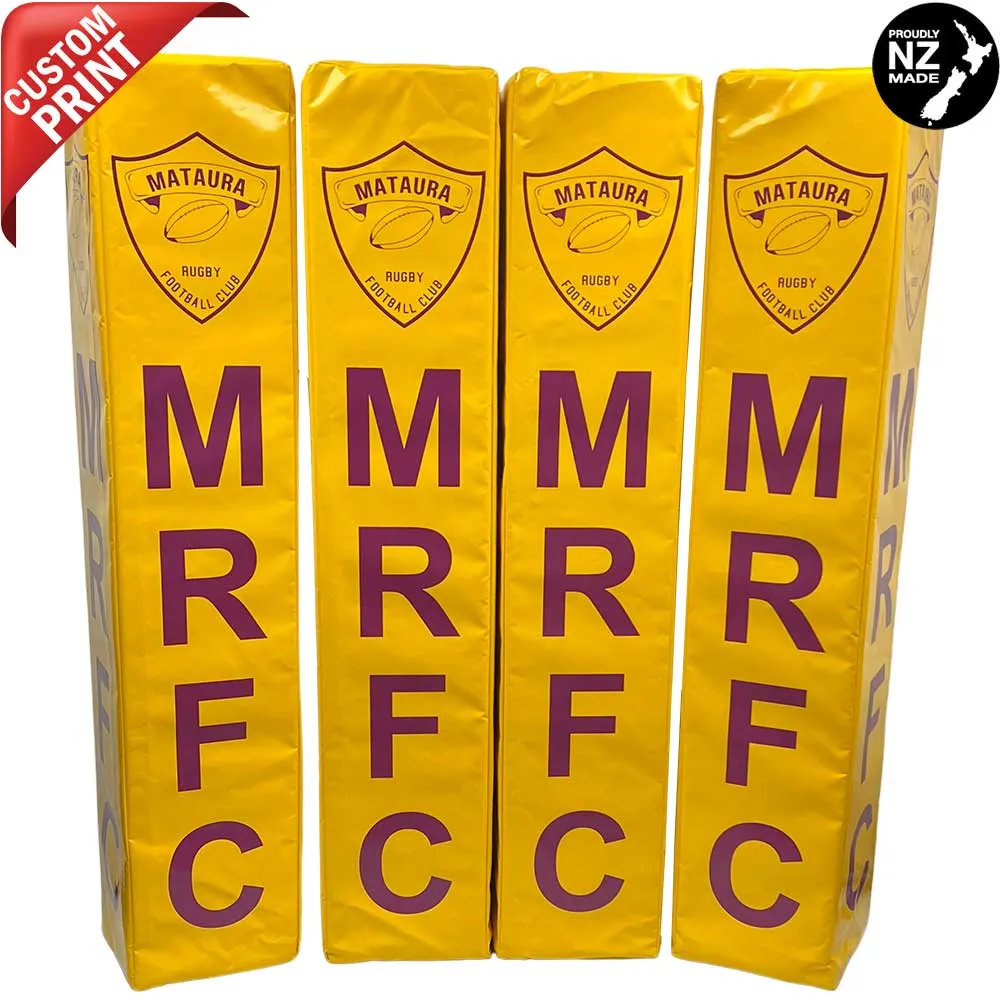 Custom Printed Rugby Goal Post Protector Pads