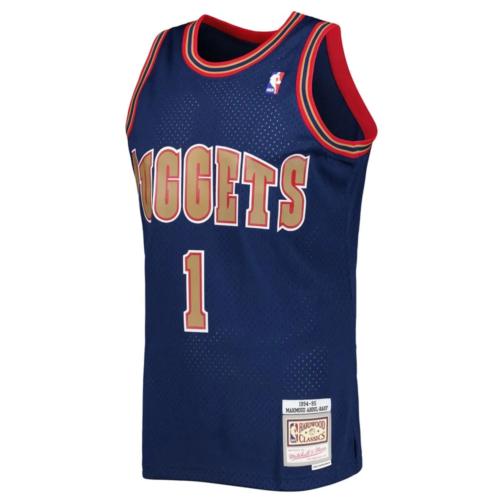 Denver Nuggets Mahmoud Abudul-Rauf 1994-95 Hardwood Classics Swingman Home Jersey by Mitchell & Ness