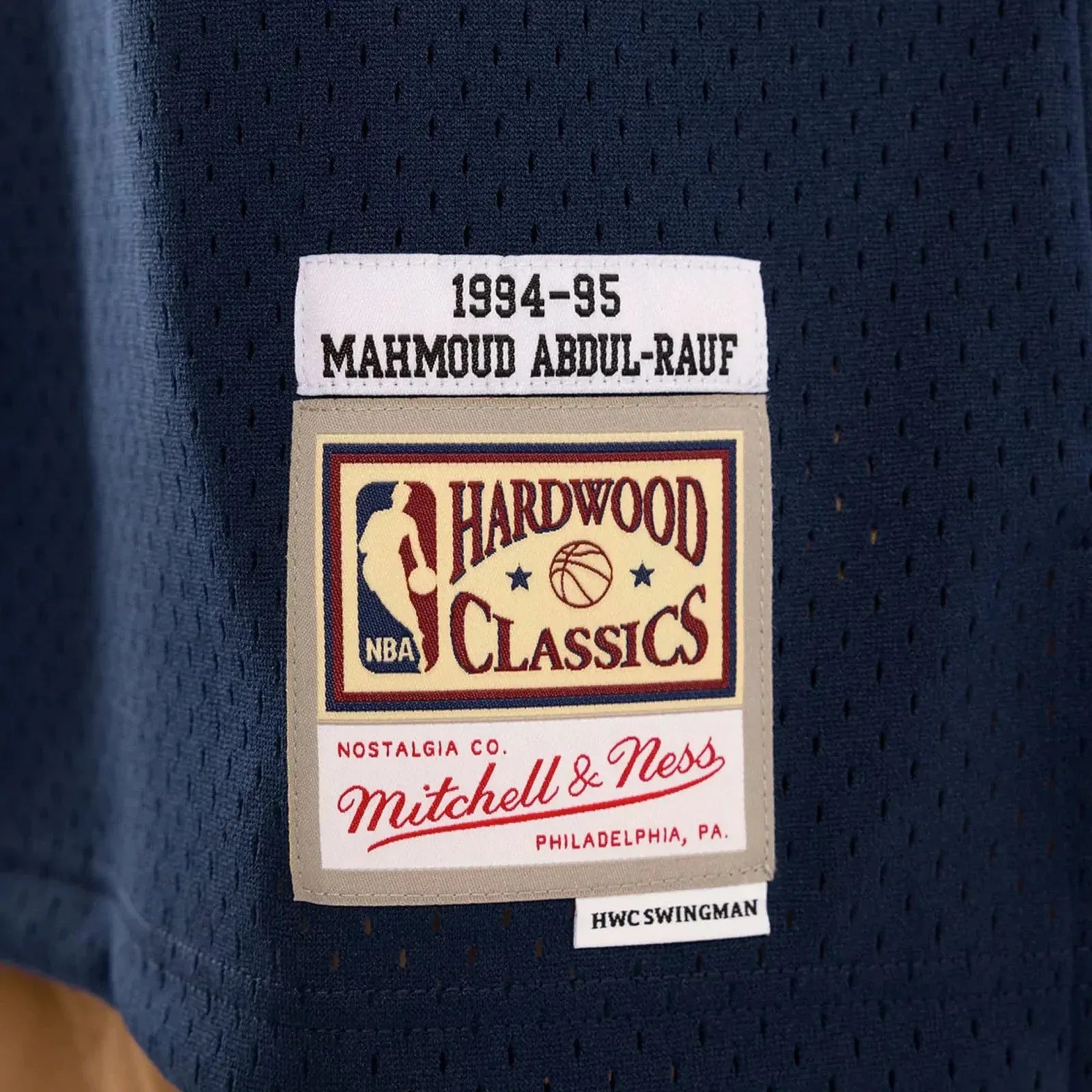 Denver Nuggets Mahmoud Abudul-Rauf 1994-95 Hardwood Classics Swingman Home Jersey by Mitchell & Ness