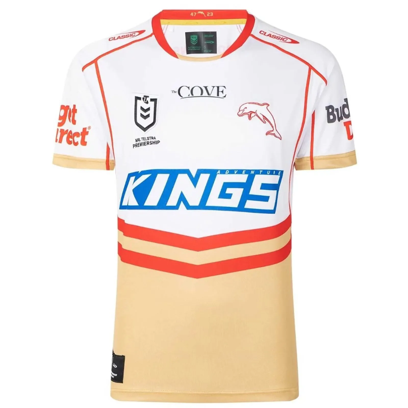 Dolphins 2023 Men's Away Jersey NRL Rugby League by Classic