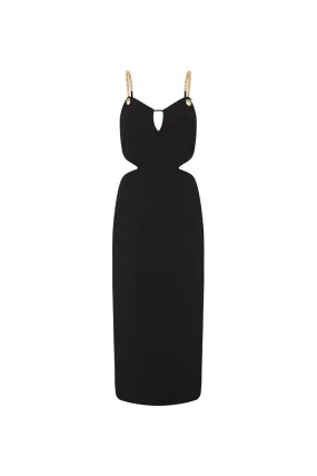 Dulce Amore Midi Dress Black