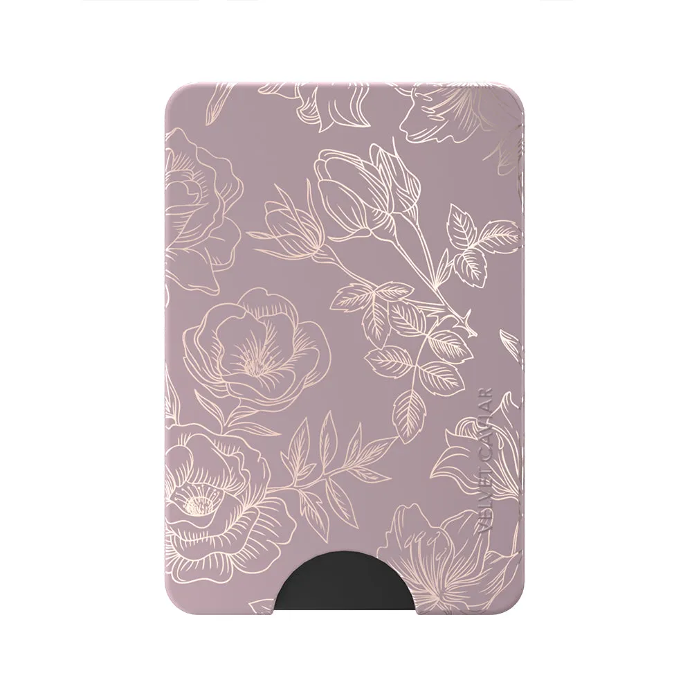 Dusty Rose Floral MagSafe Wallet