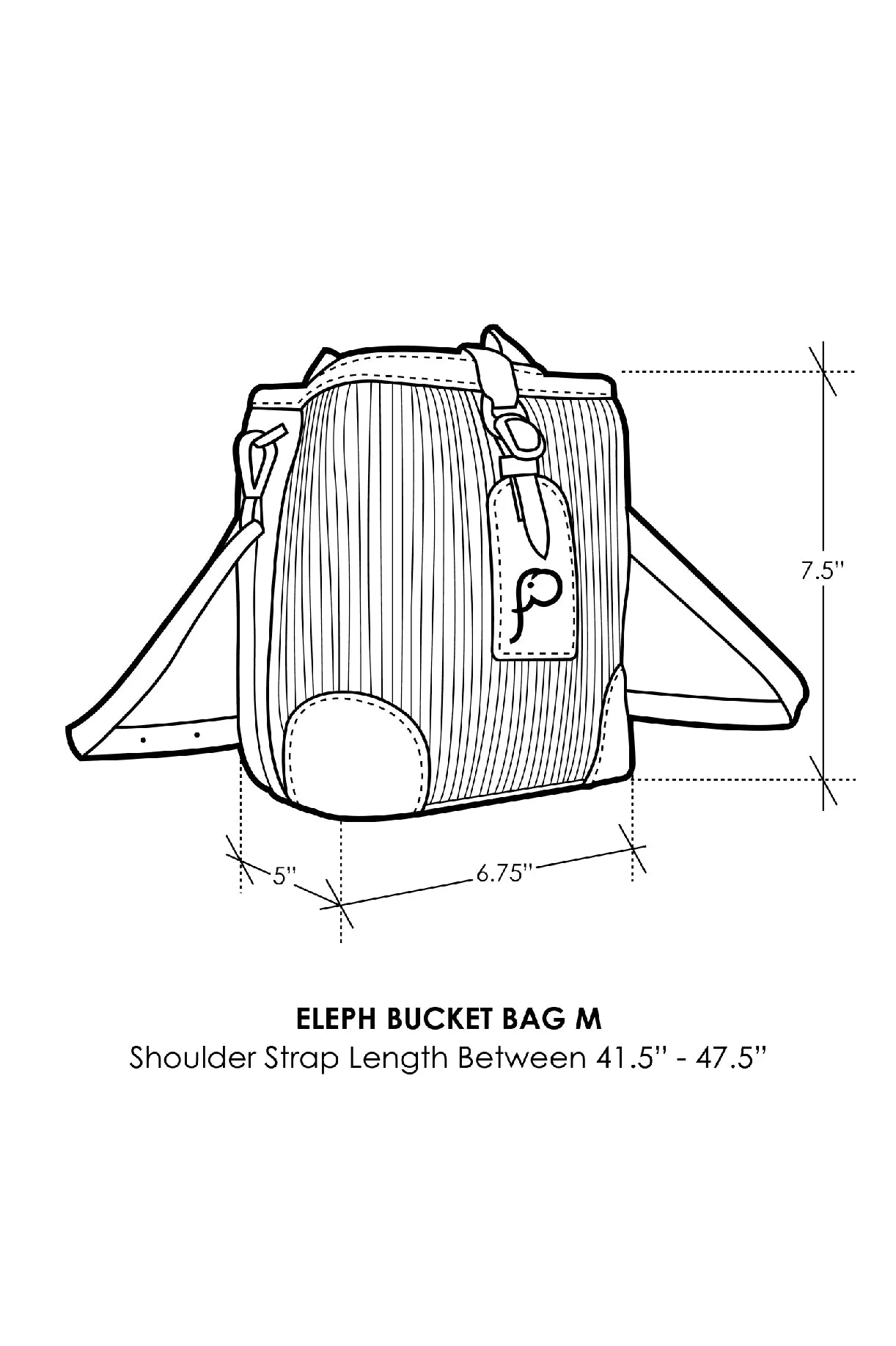 ELEPH BUCKET BAG - M : Green