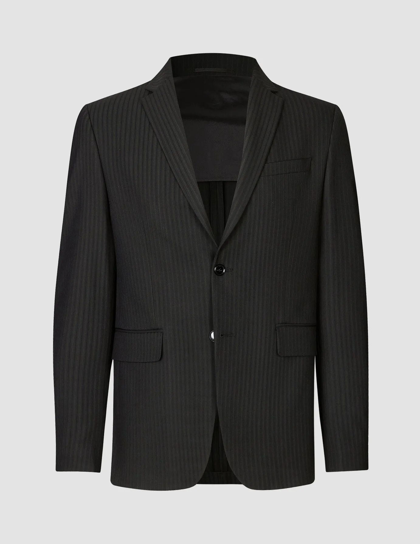 Essential Suit Asphalt Pinstripe